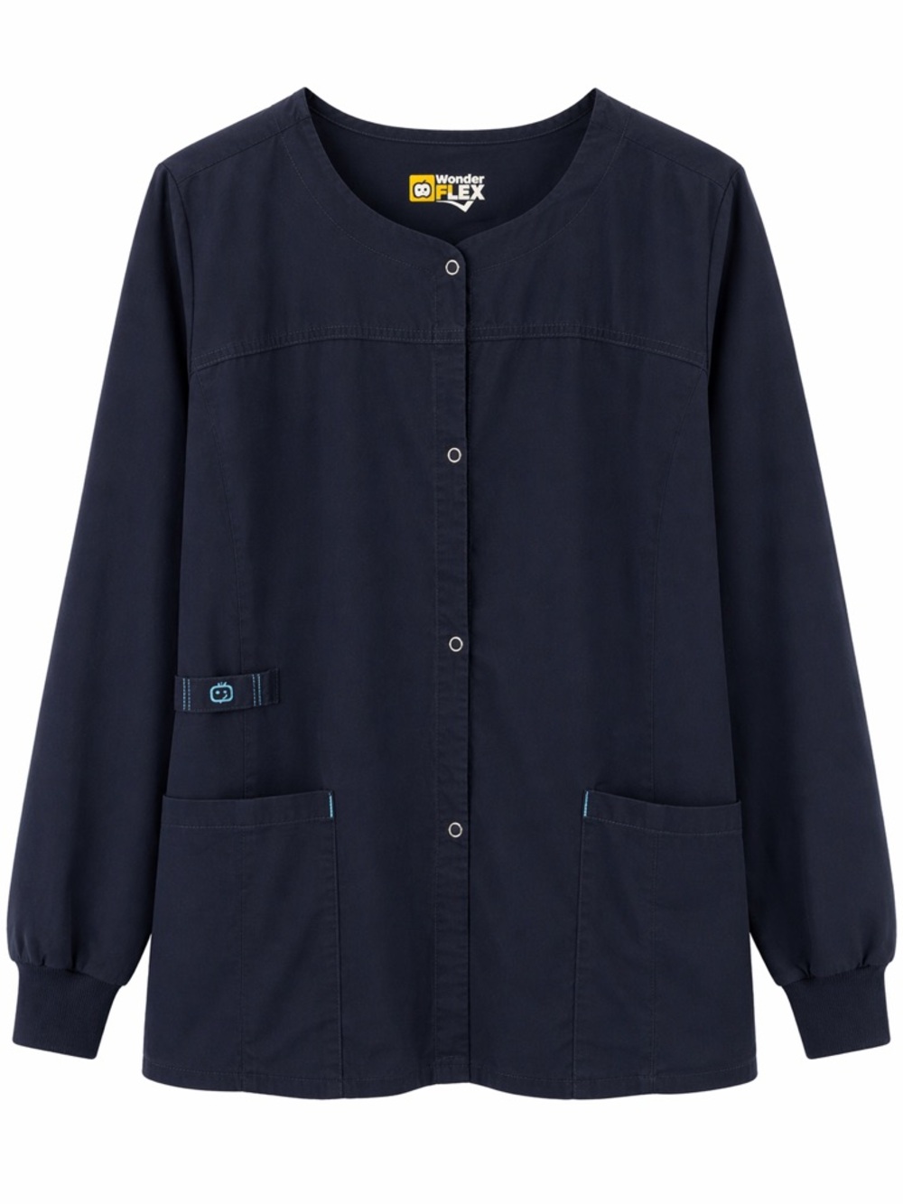 Women’s Navy Snap-Front Medical Jacket